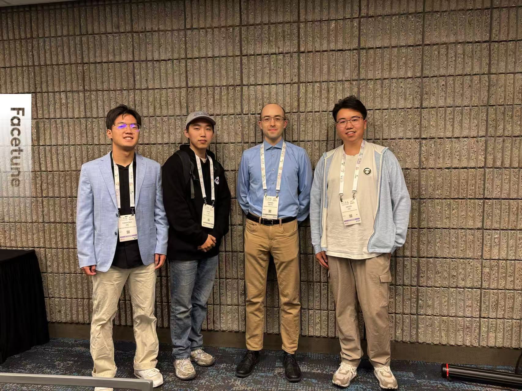 Conference photo with collaborators.